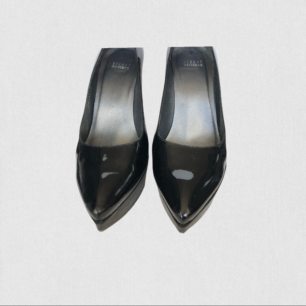 Stuart Weitzman Pointy Toe Patent Leather Pumps 9 - image 3